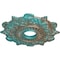 Ekena Millwork Preston Ceiling Medallion (Fits Canopies up to 4"), 17 1/2"OD x 4"ID x 1"P, Copper Green Patina CM17PRCGS - alternate 2